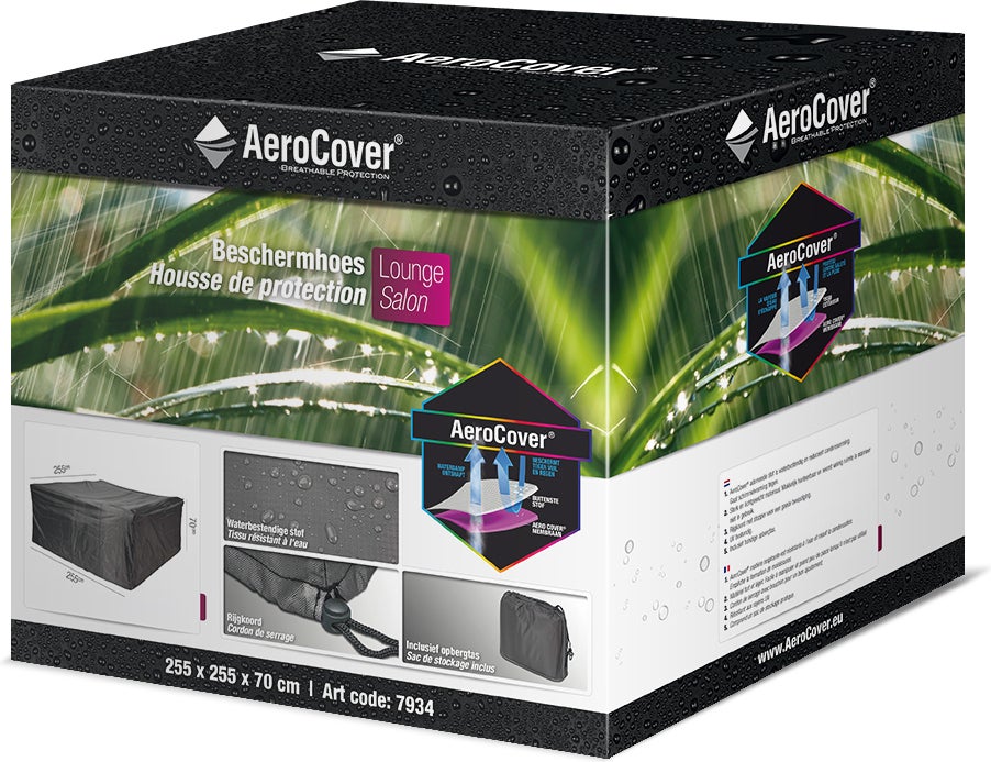 Aerocover loungesethoes 255 x 255 x 70 cm