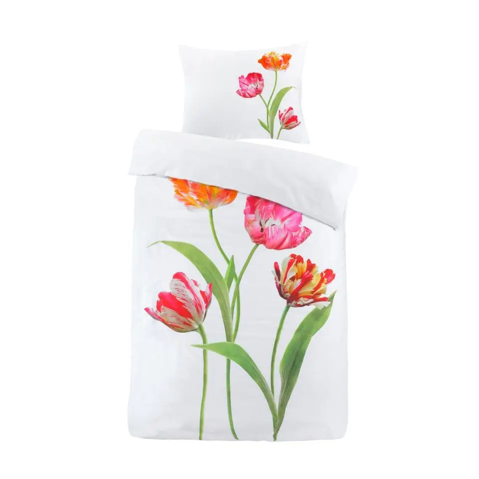Papillon dekbedovertrek Tulips - 140x200/220 cm - Wit
