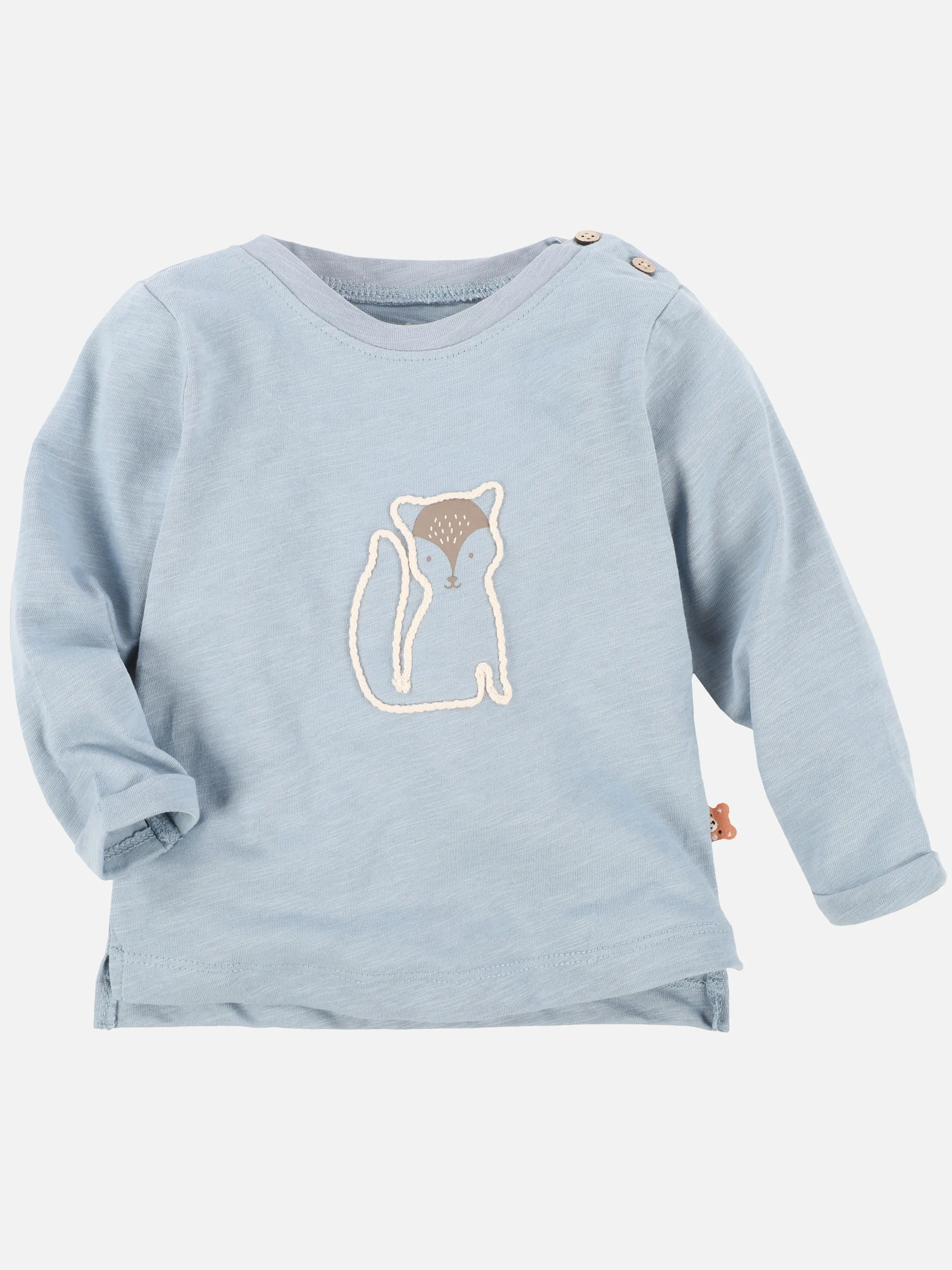 Baby Langarmshirt mit Print und Kordel