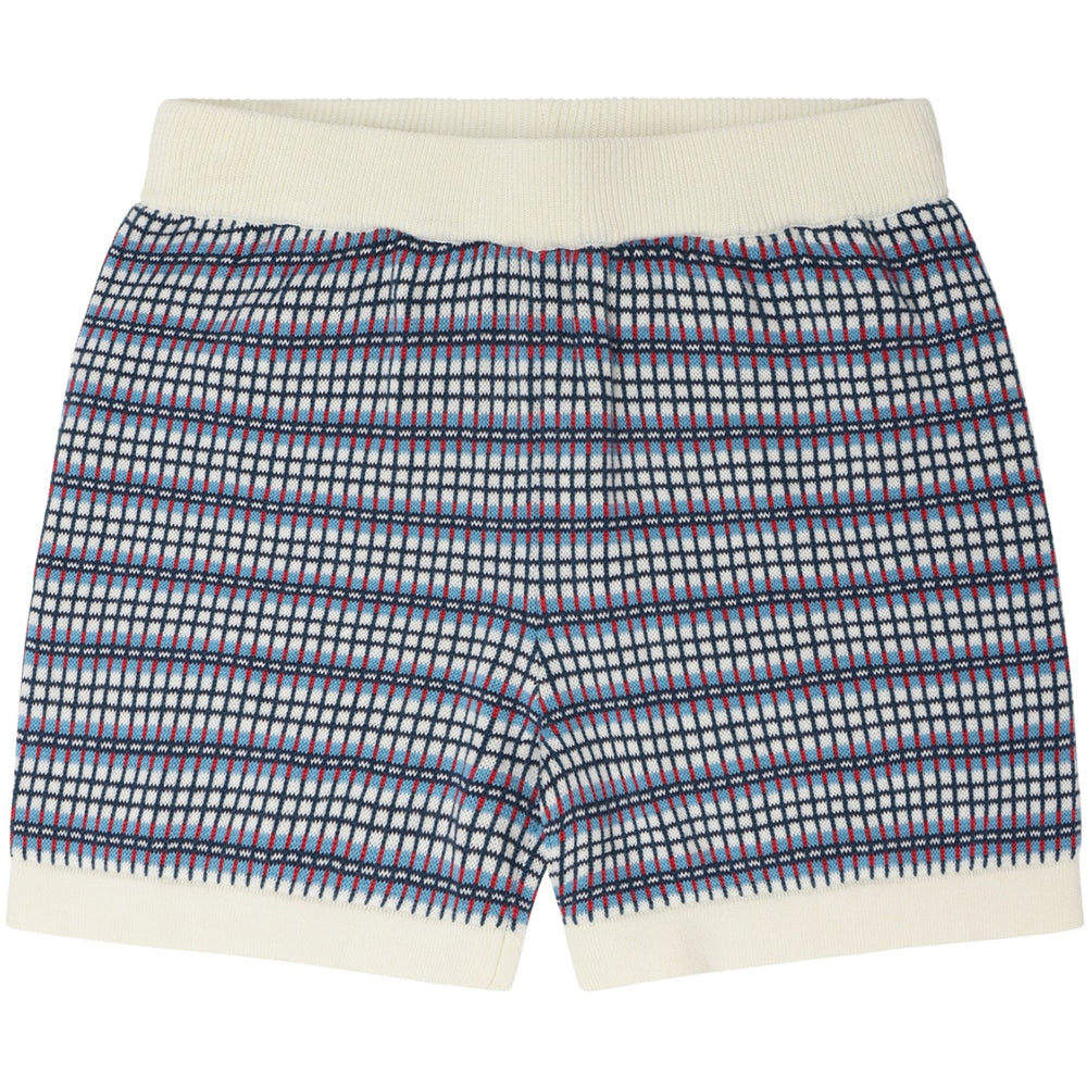 Køb FUB Ecru/Sea Checked Shorts