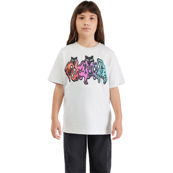 Fox Future T-Shirt Light Grey Kinder