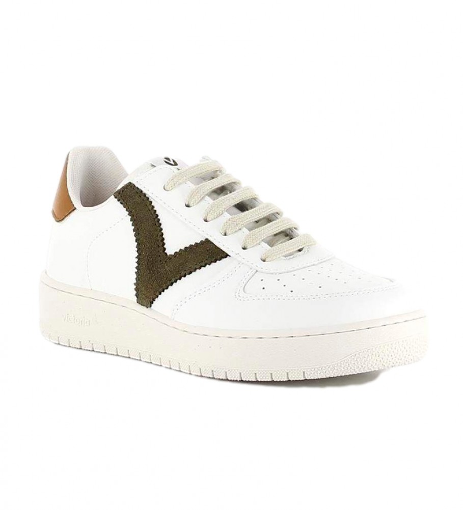 Tênis Victoria 1258201 branco, cáqui