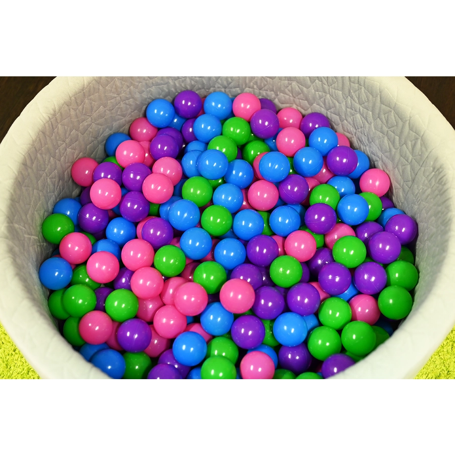 knorr toys® Bällebad soft - Cosy geo grey 300 balls softcolor