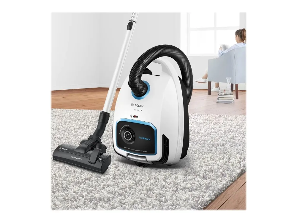 Bosch Serie | 6 BGB6SIL1 ProSilence - Støvsuger - beholder - pose - hvid
