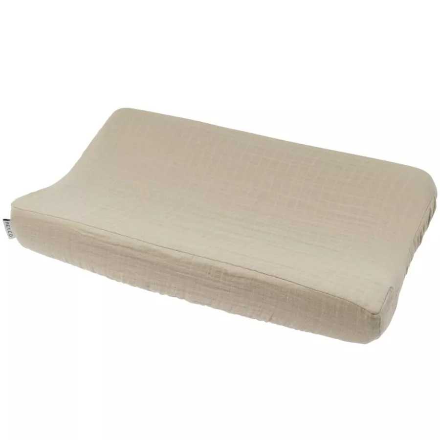 MEYCO Wickelauflagenbezug Musslin Uni Sand 50 x 70 cm