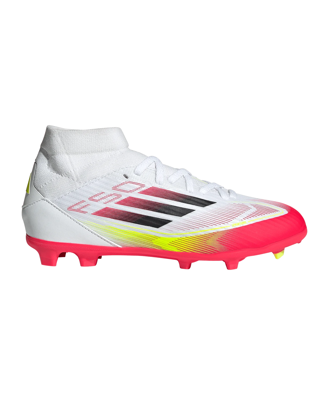 adidas F50 League Mid FG Pure Victory Kids Weiss