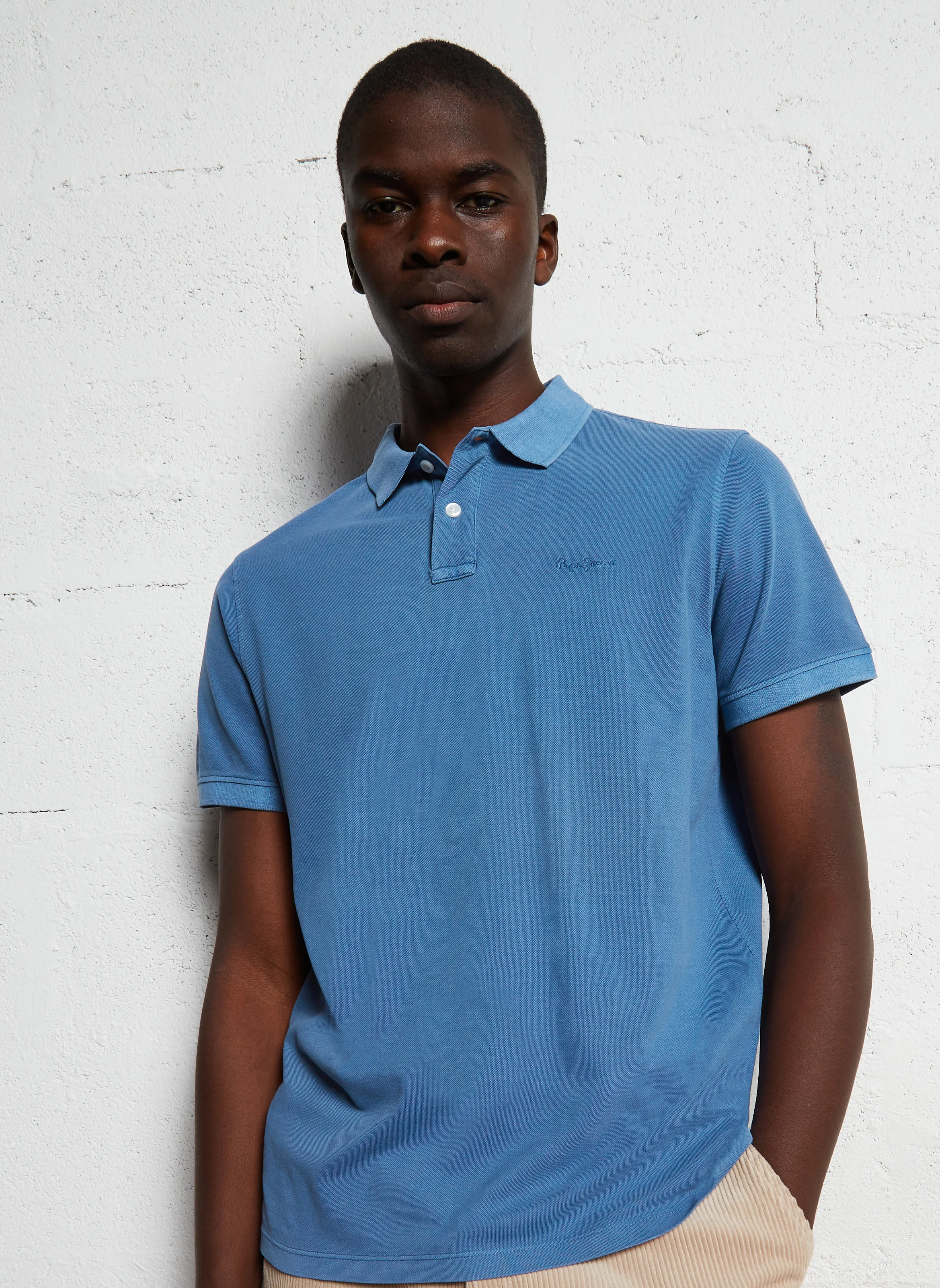 NEW OLIVER GD - Polo regular-fit en coton | Bleu