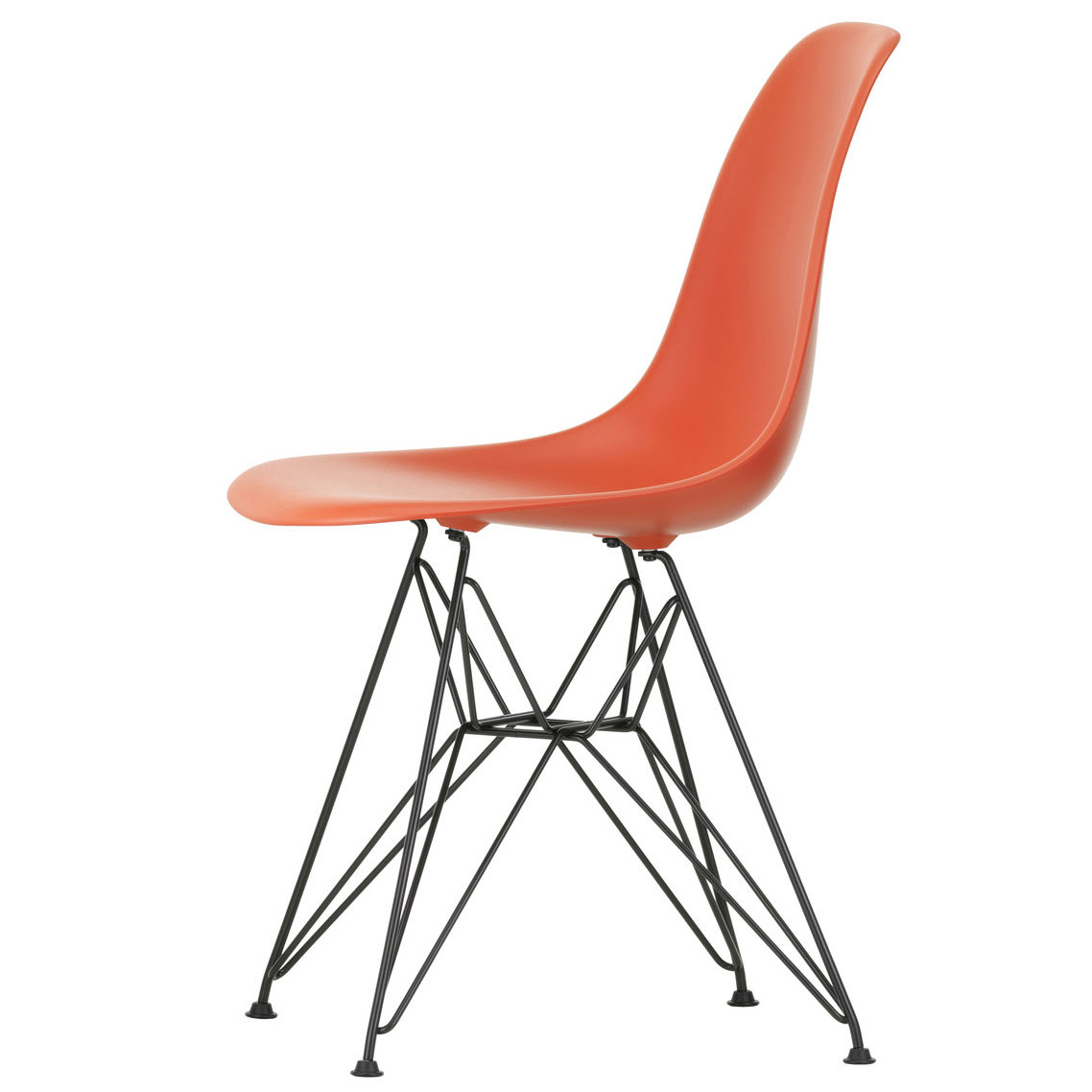 Eetkamerstoel DSR Poppy red RE zwart
