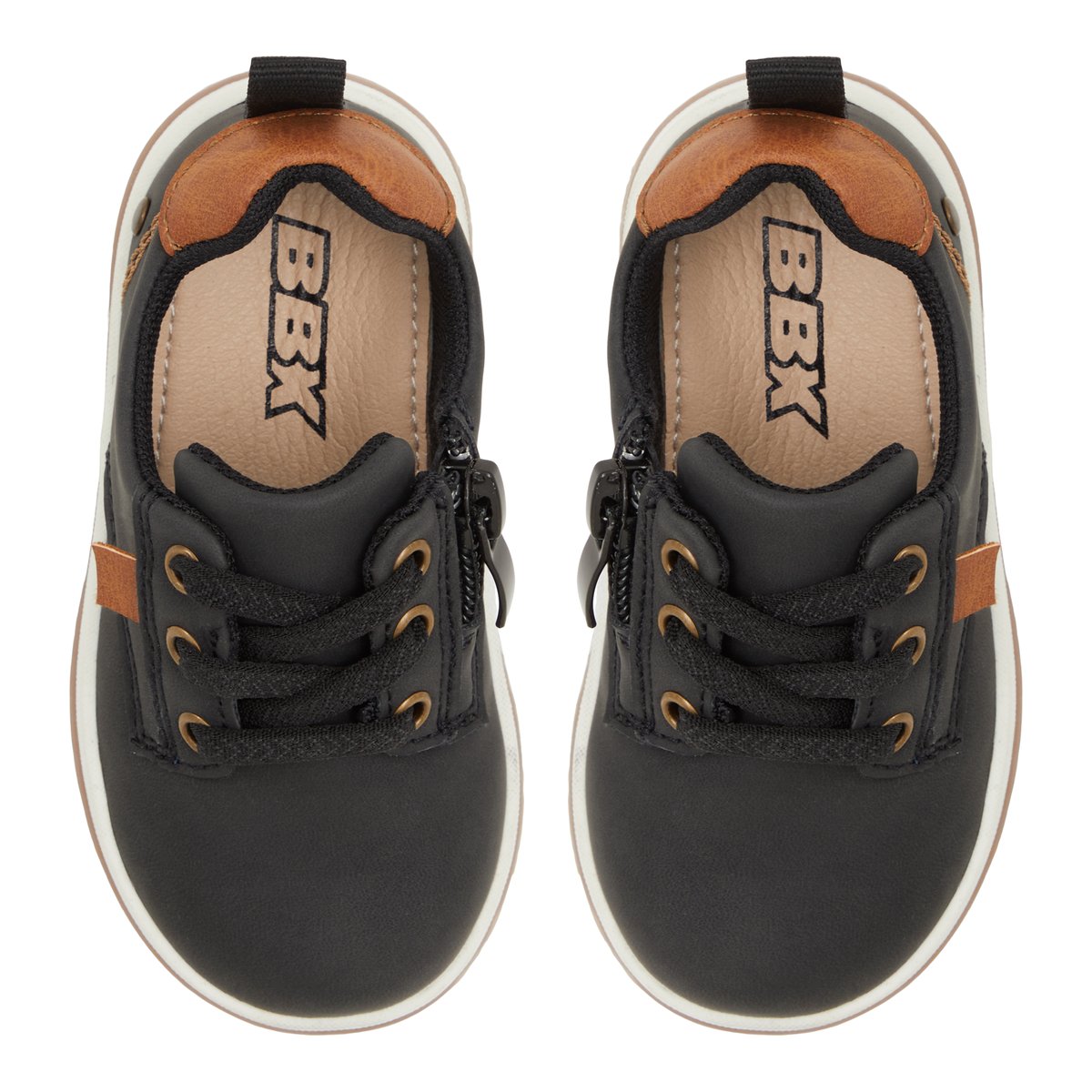 Facile à mettre-Liam-ib-Baskets - Talon plat - Noir