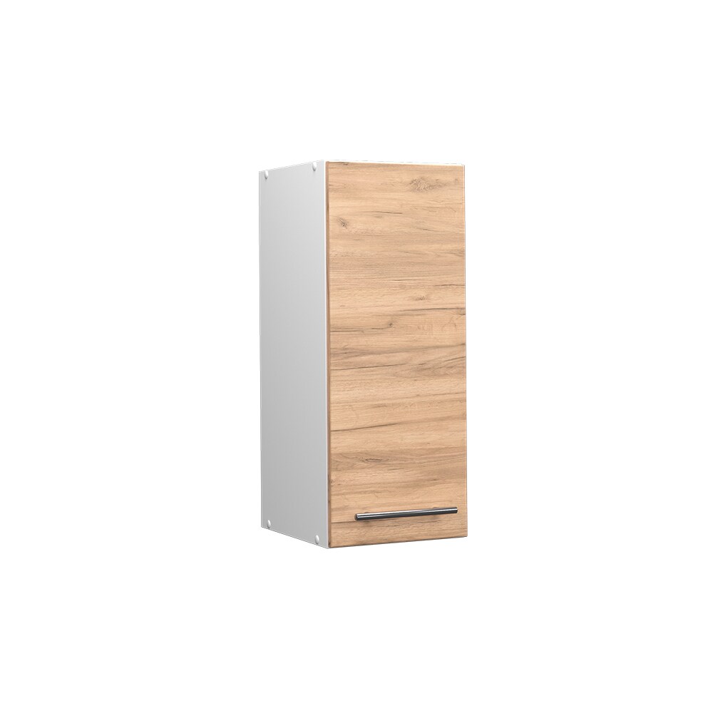 Vicco Hängeschrank Küchenschrank Küchenmöbel Fame-Line Weiß Eiche modern 30 cm Küche Einbauküche Hängeschrank Drehtür Einlegeboden Küchenzeile