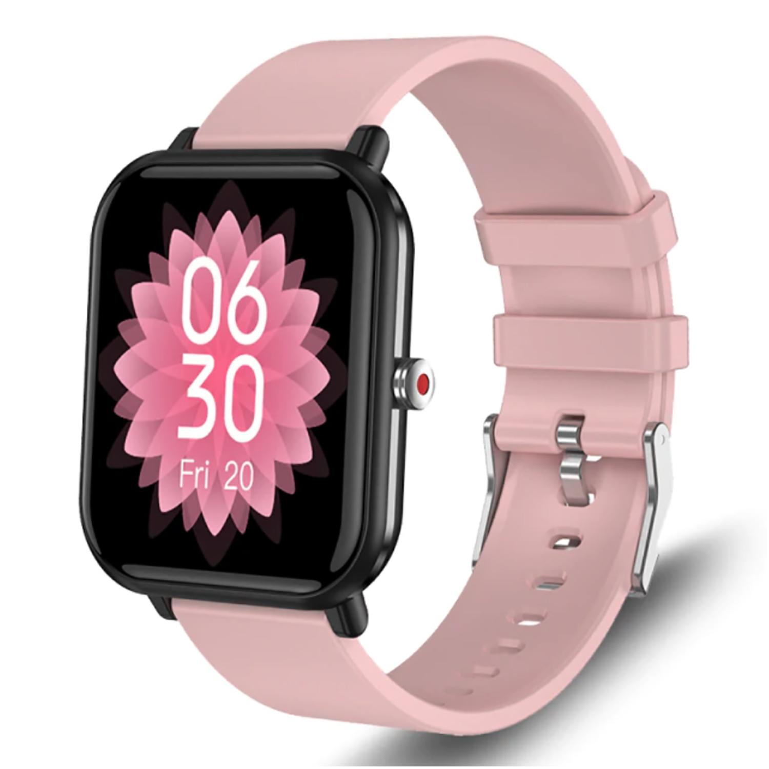 TPFNet Smart Watch / Fitness Tracker IP67 - Silikon Armband - Android & IOS - Schwarz