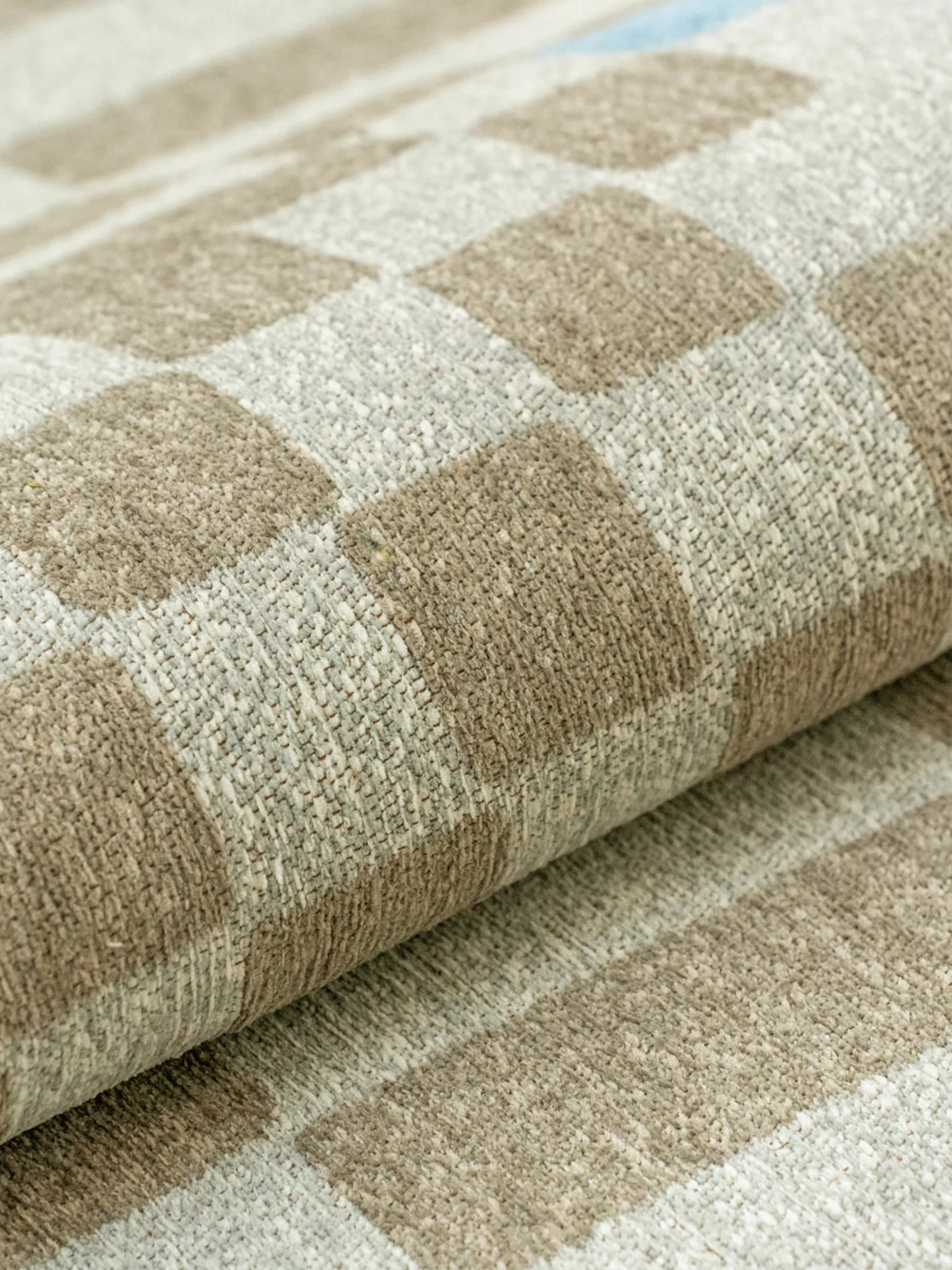 Wasbaar jacquard in- & outdoor vloerkleed Chess