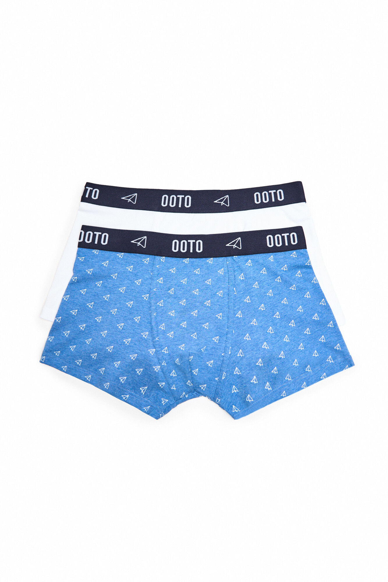 Pacote com 2 cuecas boxer de malha - Brancas