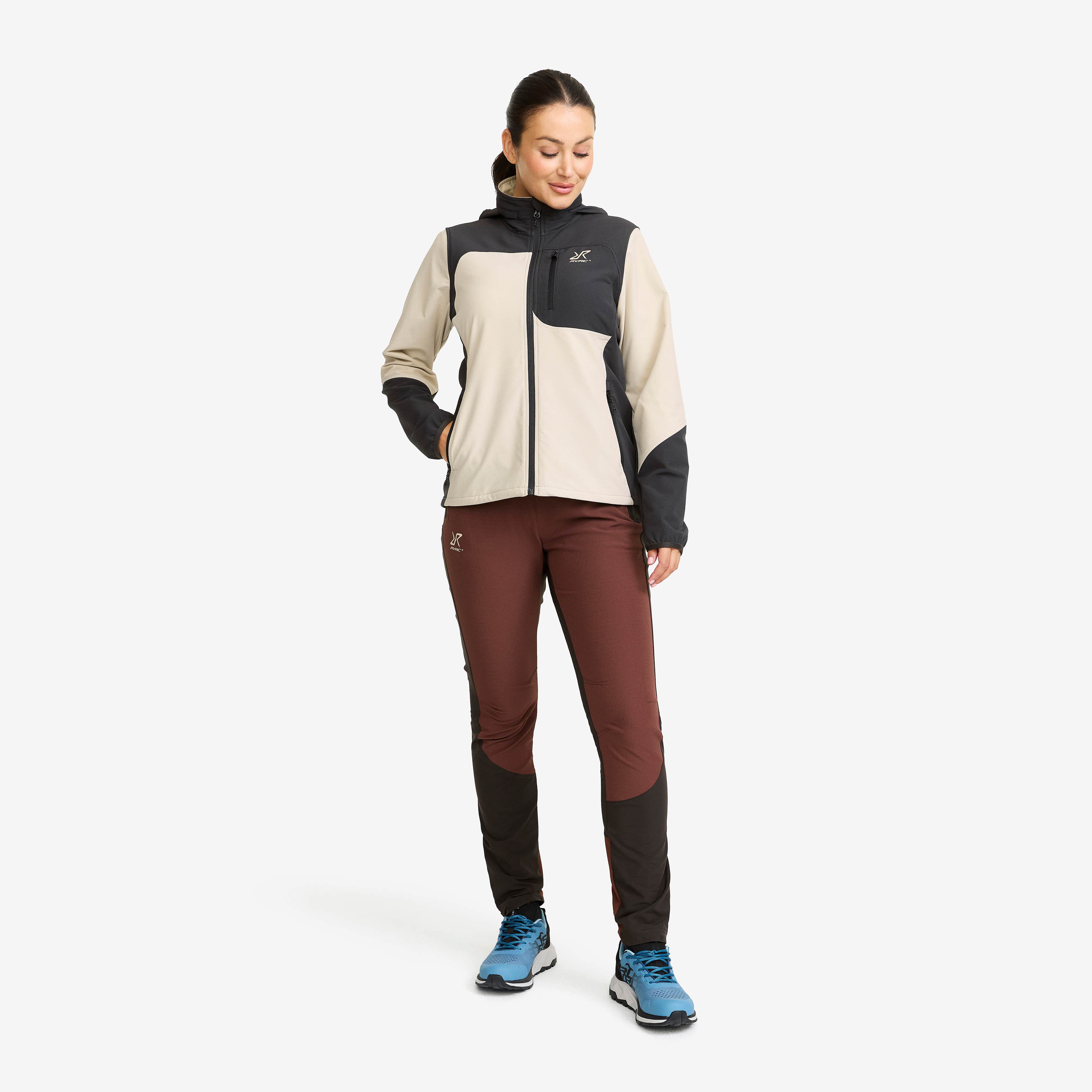 Ridge Trek Stretch Jacket Dame Anthracite/Peyote