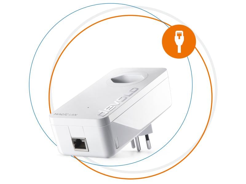 devolo Powerline Magic 2 LAN Erweiterungsadapter LAN-Verbindung über das heimische Stromnetz