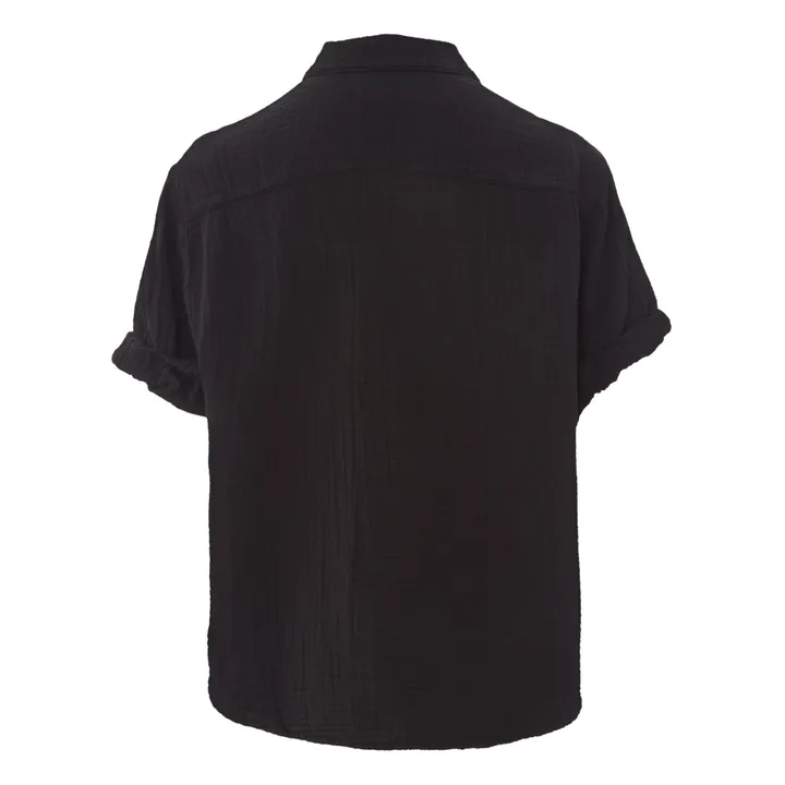 Xirena Blouse Cruz Gaze de Coton | Noir