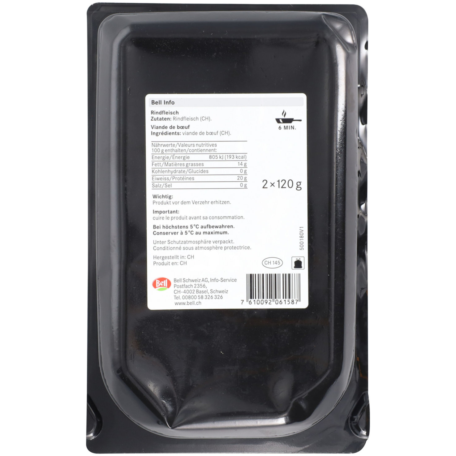 Rinds-Burger 2x120g