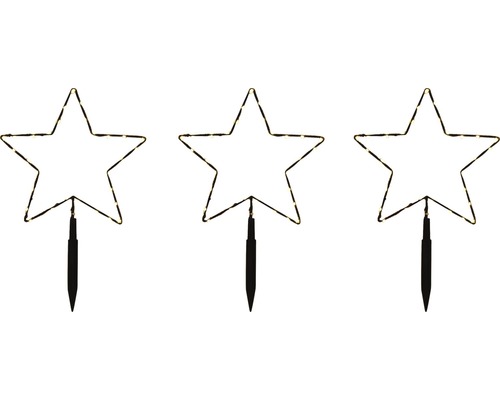 Set van 3 tuinpalen Lafiora Star 90 LED's