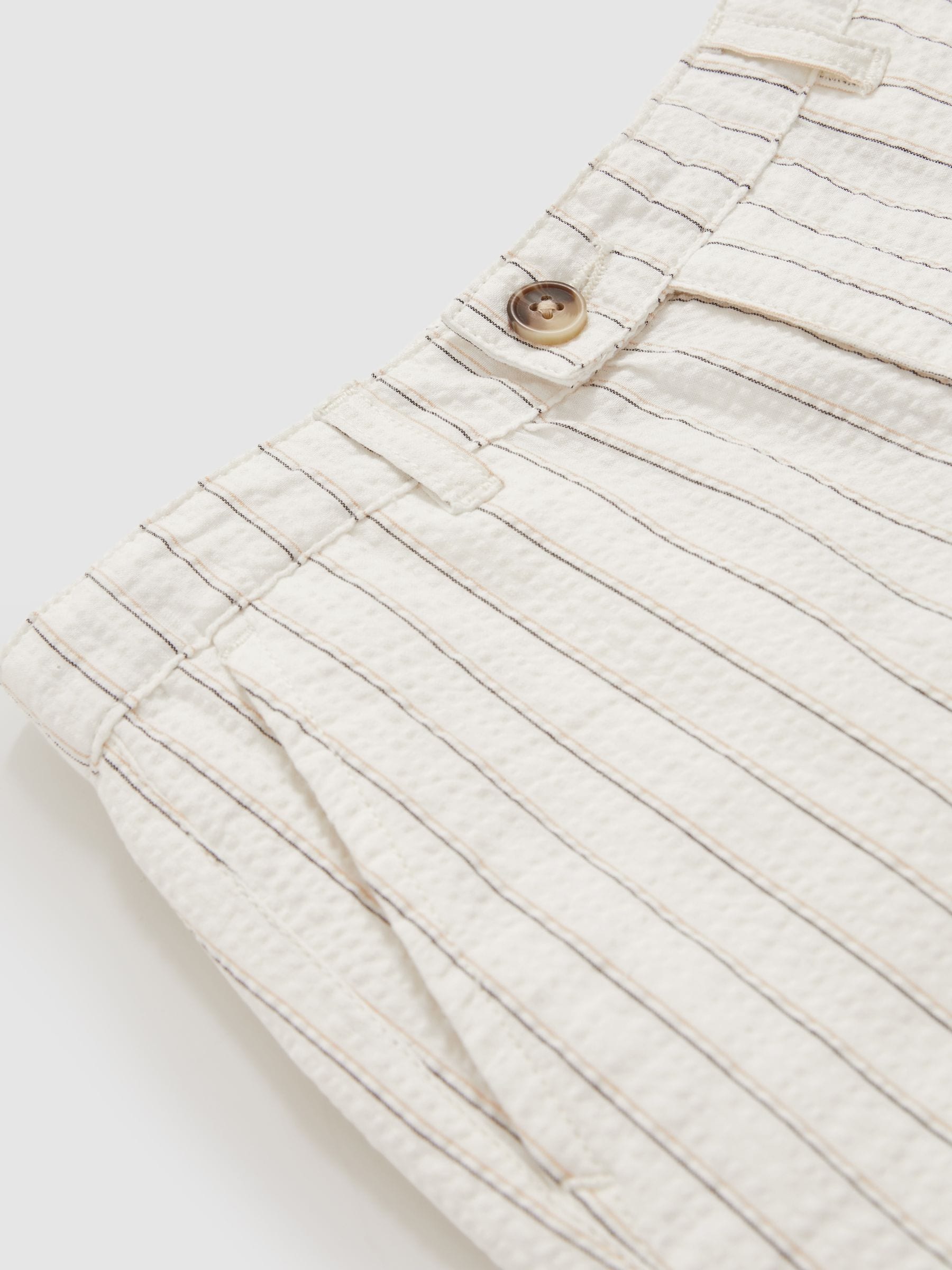 Reiss Easton Cotton Pinstripe Trousers Regular-Fit