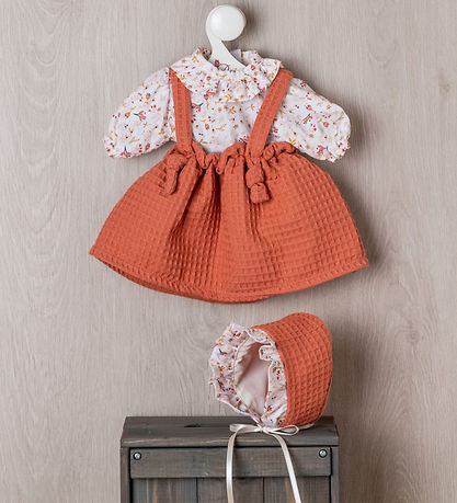 Asi Puppenkleidung - 46 cm - Leonora - Terrakotta/Weiß