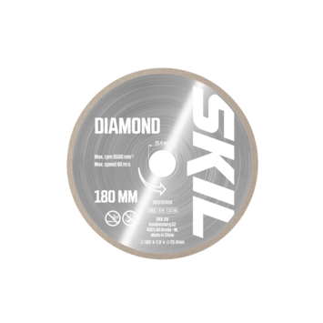 SKIL Diamantzaagblad 180mm voor tegelzaag2610S01191 voor o.a. model 1350