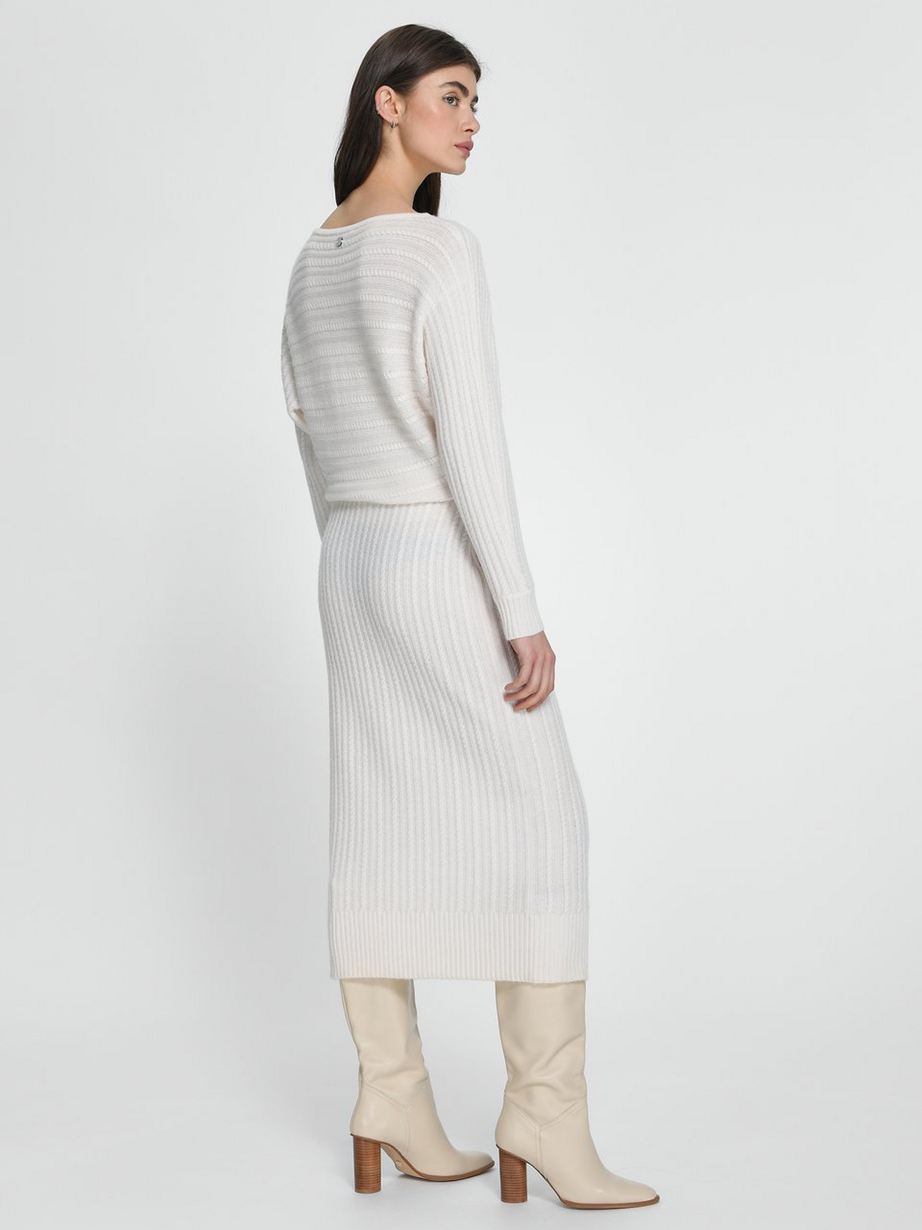 Strickkleid aus Schurwolle und Kaschmir