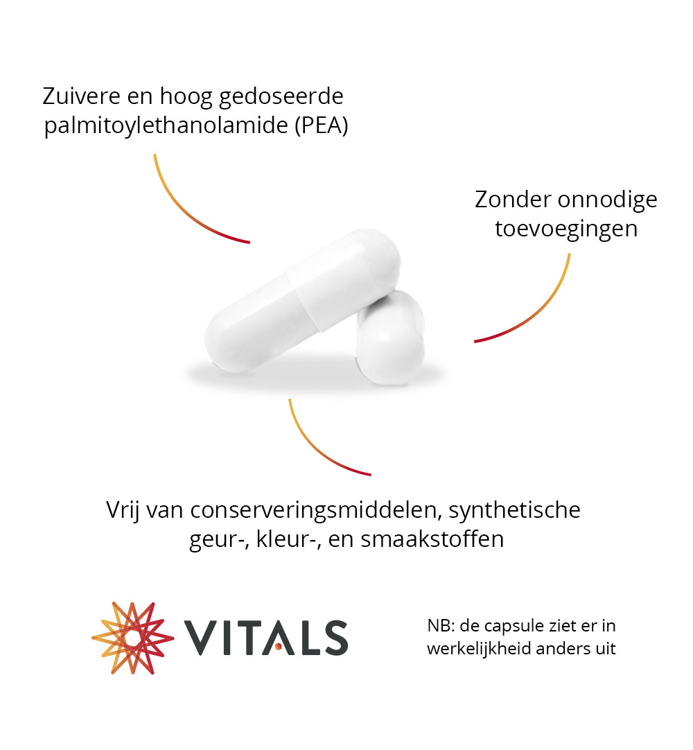 Vitals Peapure 400 Mg Palmitoylethanolamide (90 vega capsules)