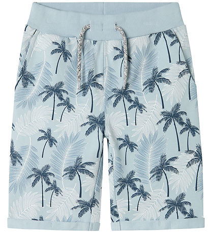 Name It Sweatshorts - Noos - NkmVermo - Celestial Blue/Palms