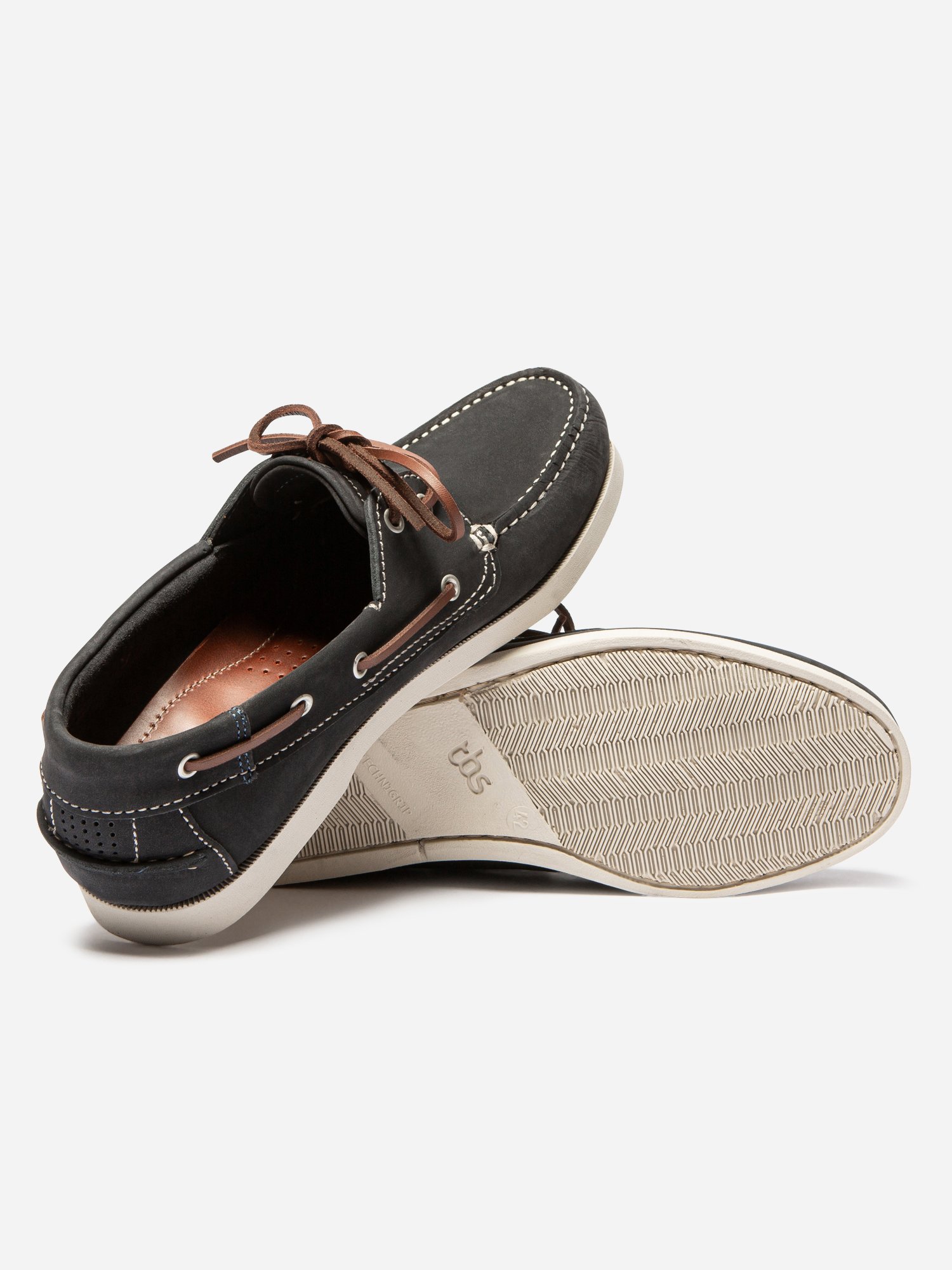 Chaussures Bateau Homme Cuir Nubuck Marine