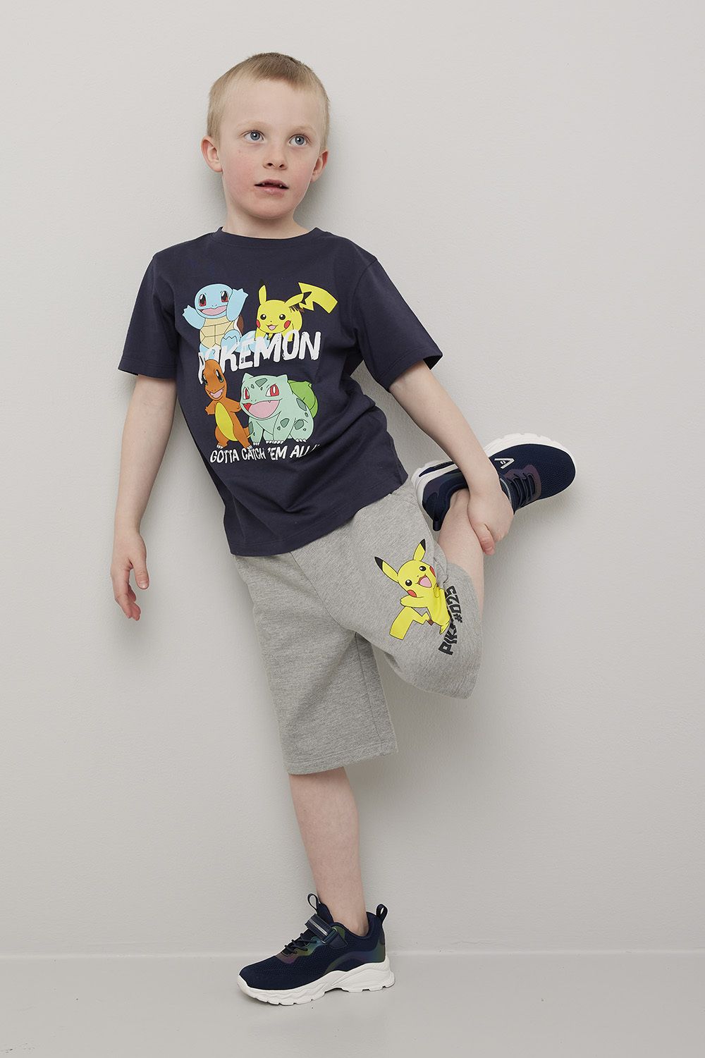 Shorts med Pikachu print