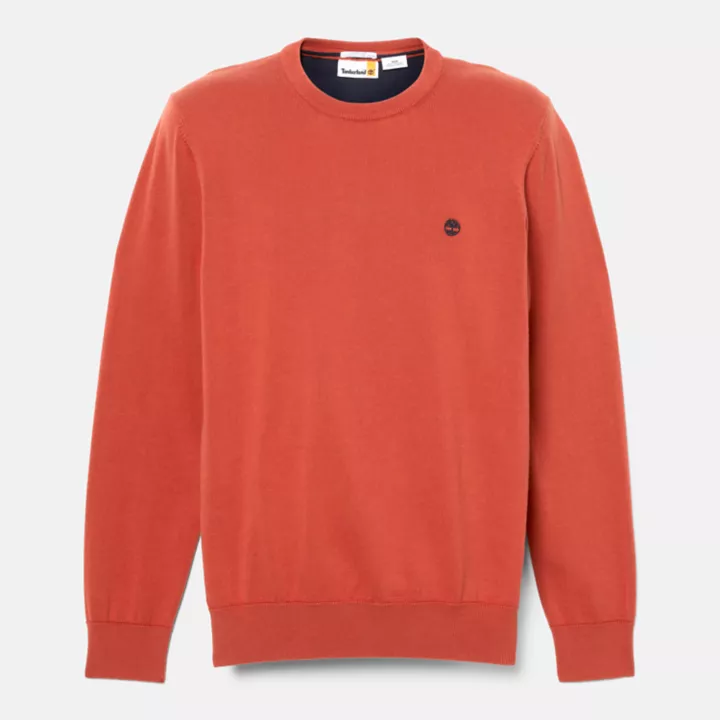 Pull à col rond Williams River pour homme en rouge