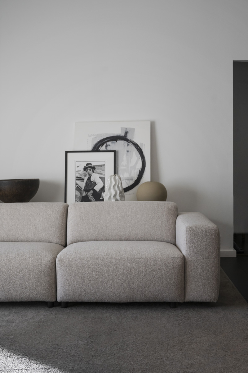 Gestoffeerde 4-zitsbank Willard Beige