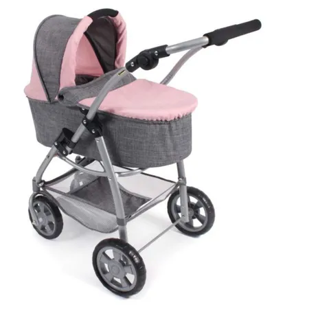 Bayer Chic Kombi 2 in 1 EMOTION, Melange grau-rosa