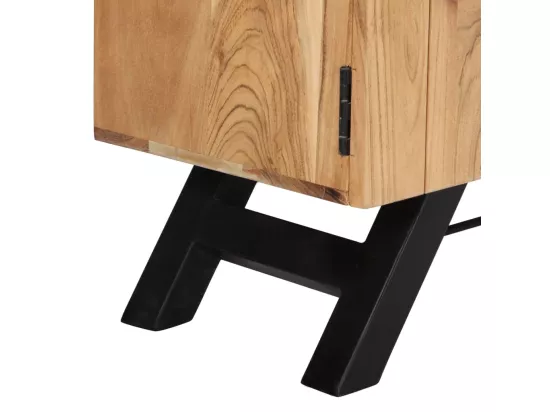 Meuble TV 140 x 30 x 45 cm Bois d'acacia massif