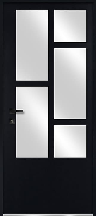 Porte d'entrée FORTIA acier Kribi 96 x h.218 cm poussant droit