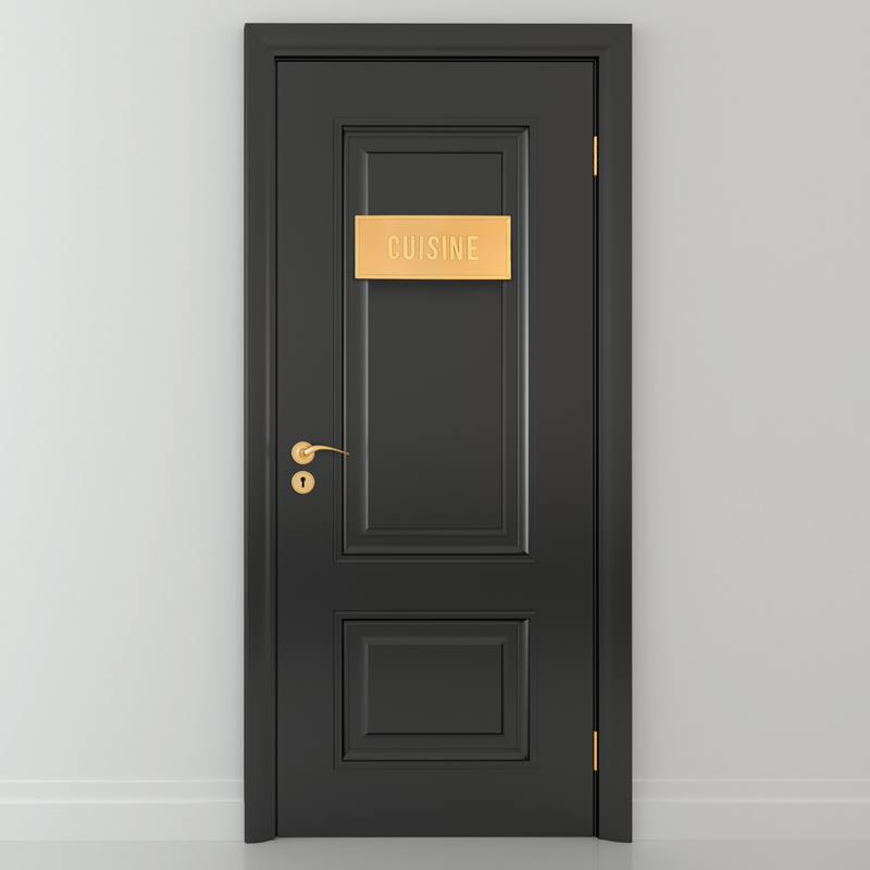 Plaque de porte décoratif