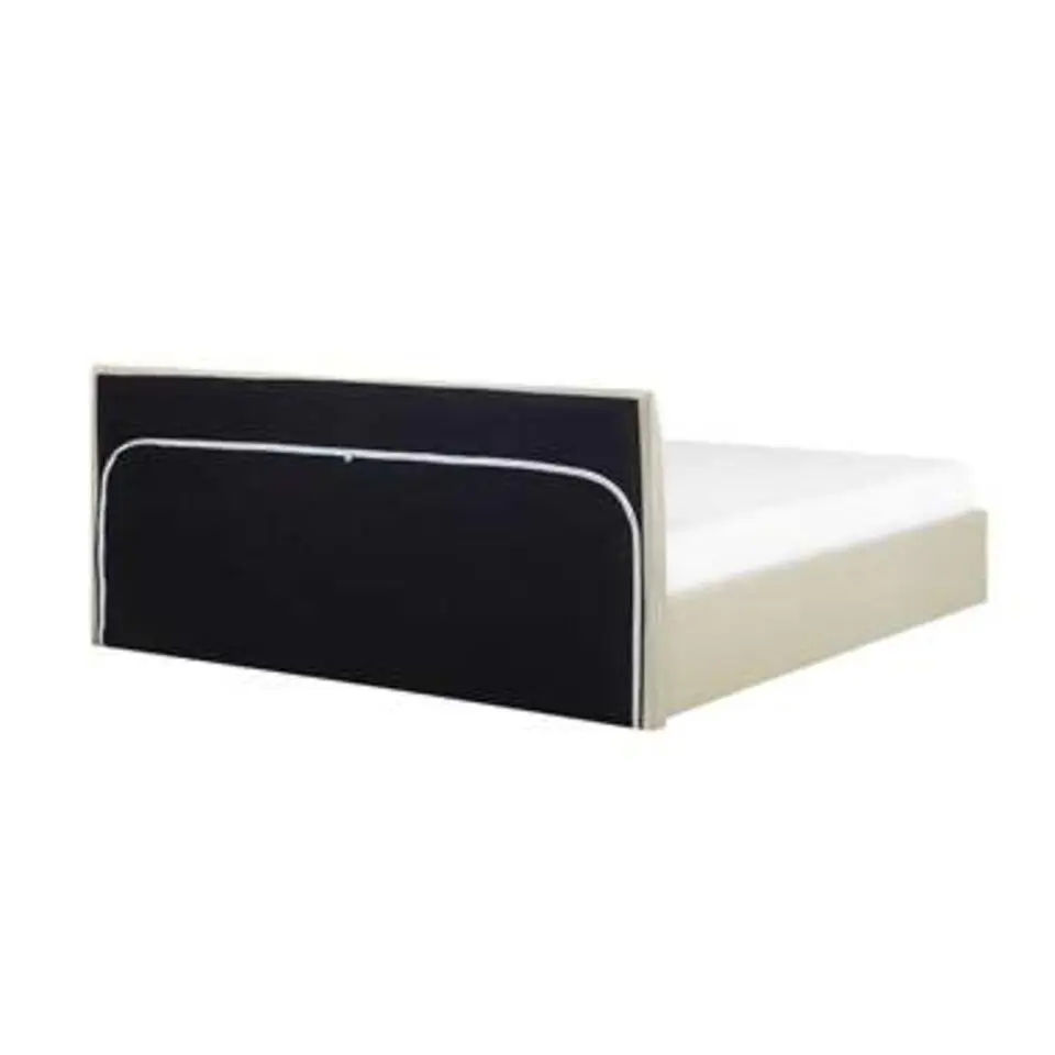 ORBEY - Tweepersoonsbed - Beige - 160 x 200 cm - Polyester