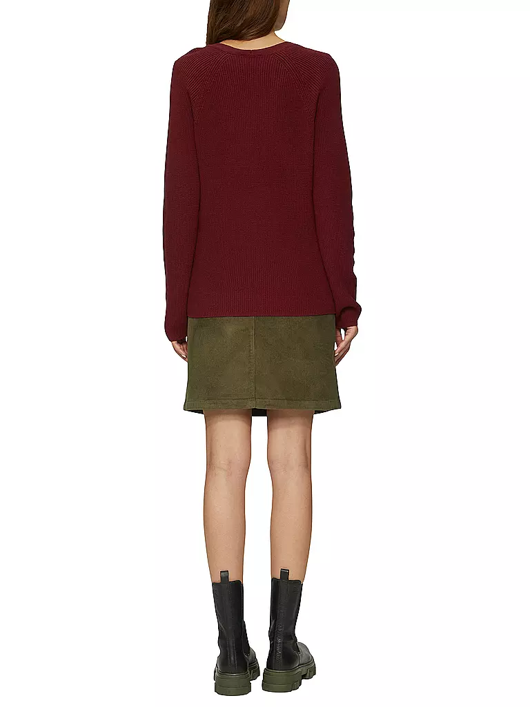 S.OLIVER Pullover  dunkelrot