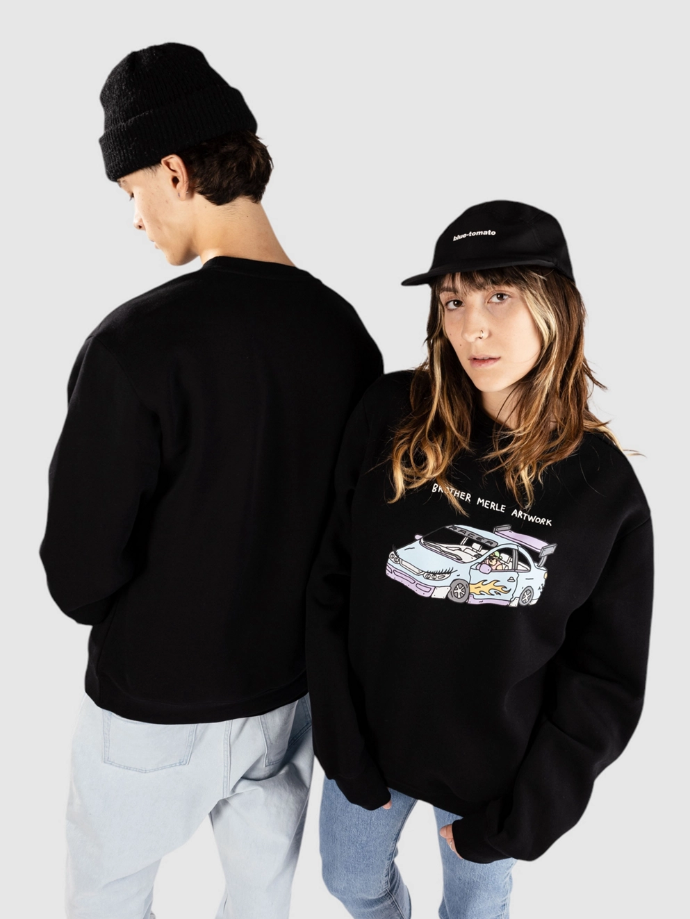Brother Merle Racer Sweater black