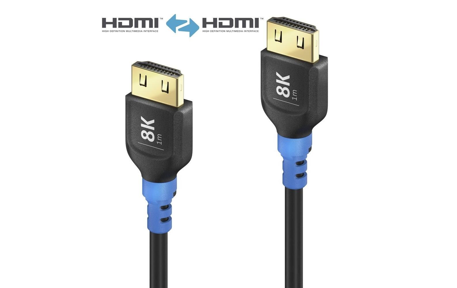 Kabel 8K Ultra High Speed HDMI - HDMI, 1 mFlexInstall HDMI Kabel 8K, 1.00m