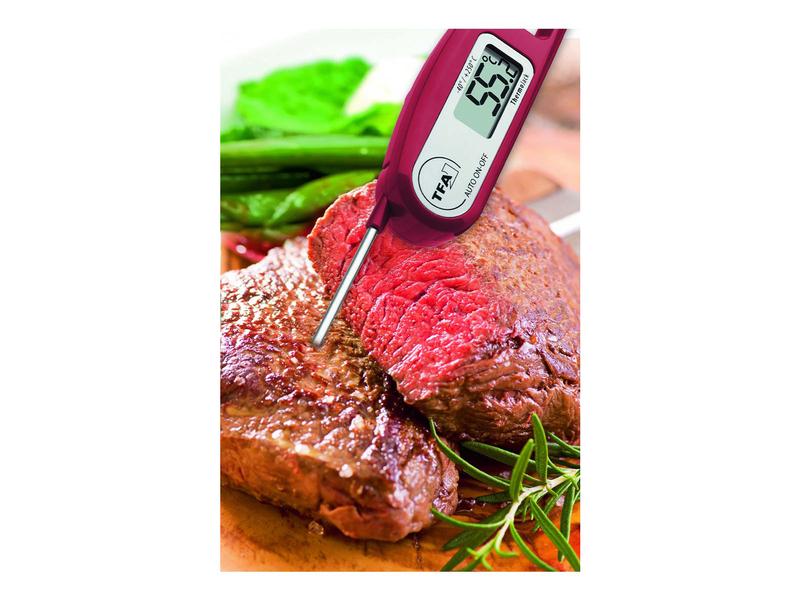 TFA Dostmann Einstichthermometer THERMO JACK, Weiss Digitales Einstichthermometer