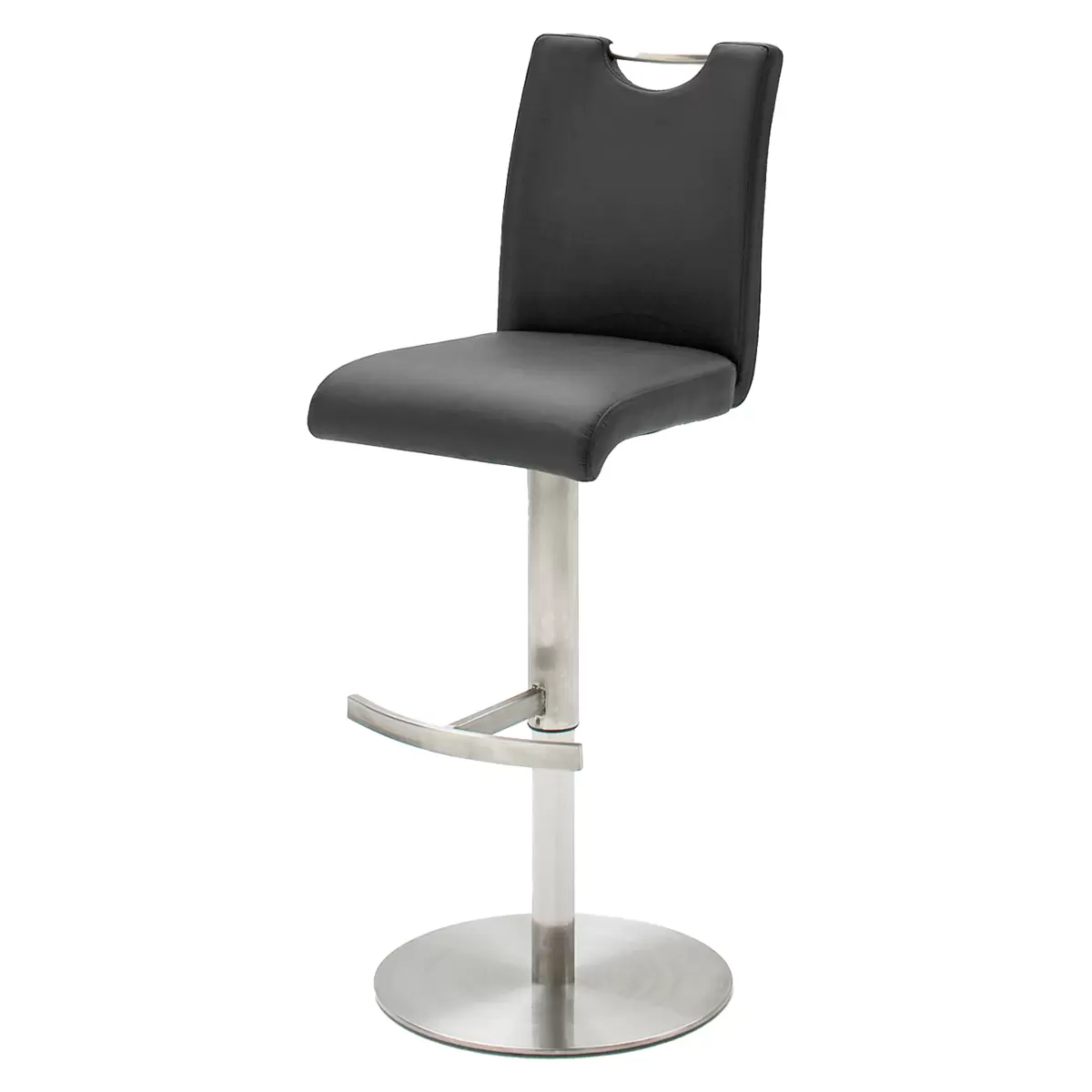 Barhocker Alesi schwarz,silber
