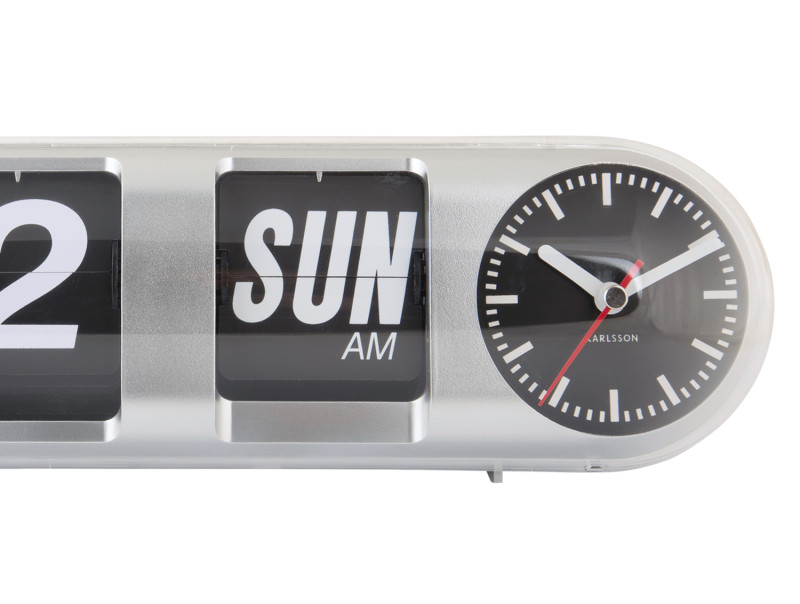 Wall Clock Tube Flip KA6032GR Jungle green