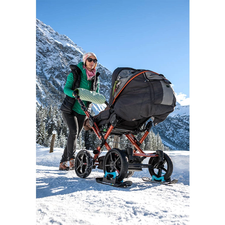 Wheelblades XL Kinderwagenski Paar schwarzblau