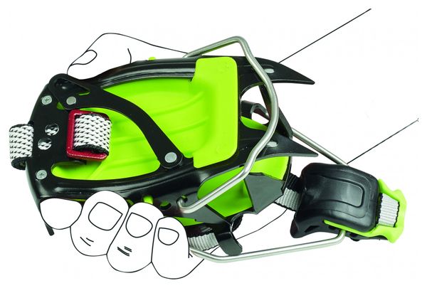 Crampons Camp Ascent Auto et Semi-Automatique Vert