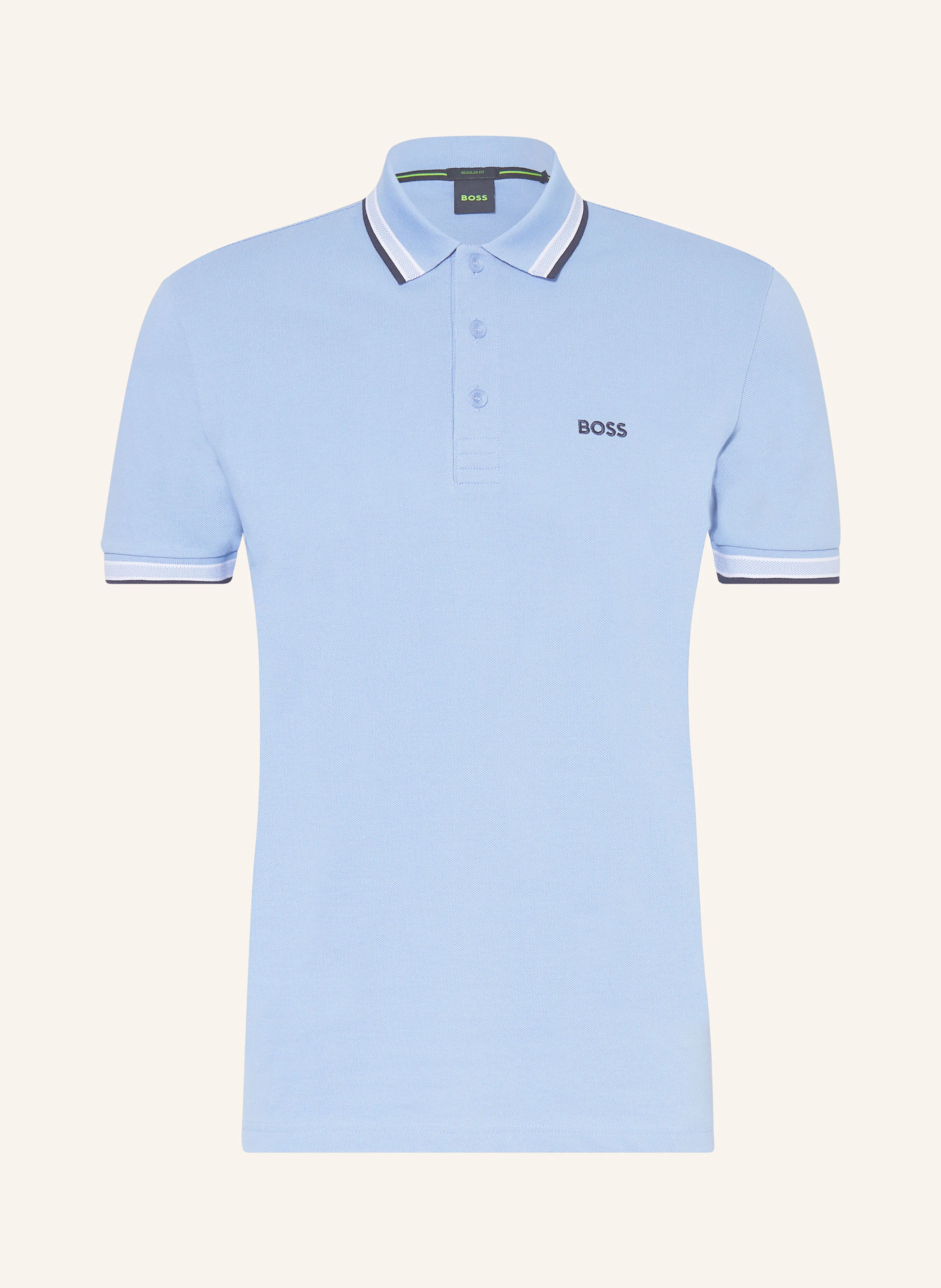 BOSS Piqué-Poloshirt PADDY CURVED Regular Fit