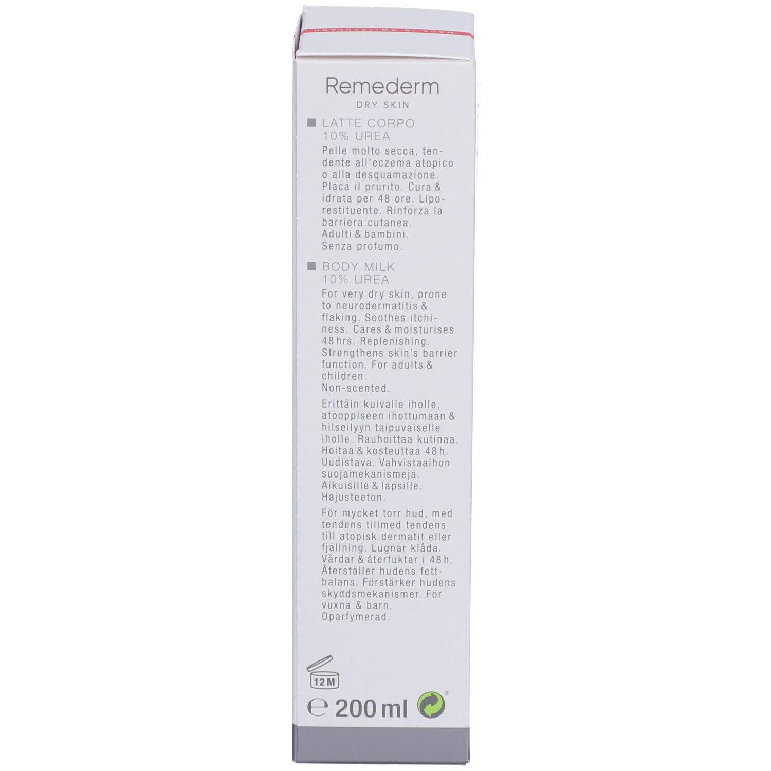 Louis Widmer Remederm Dry Skin Körpermilch 10 % Urea
