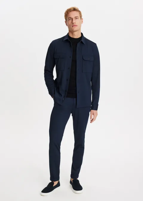Overshirt tech blauw (BLW.D)