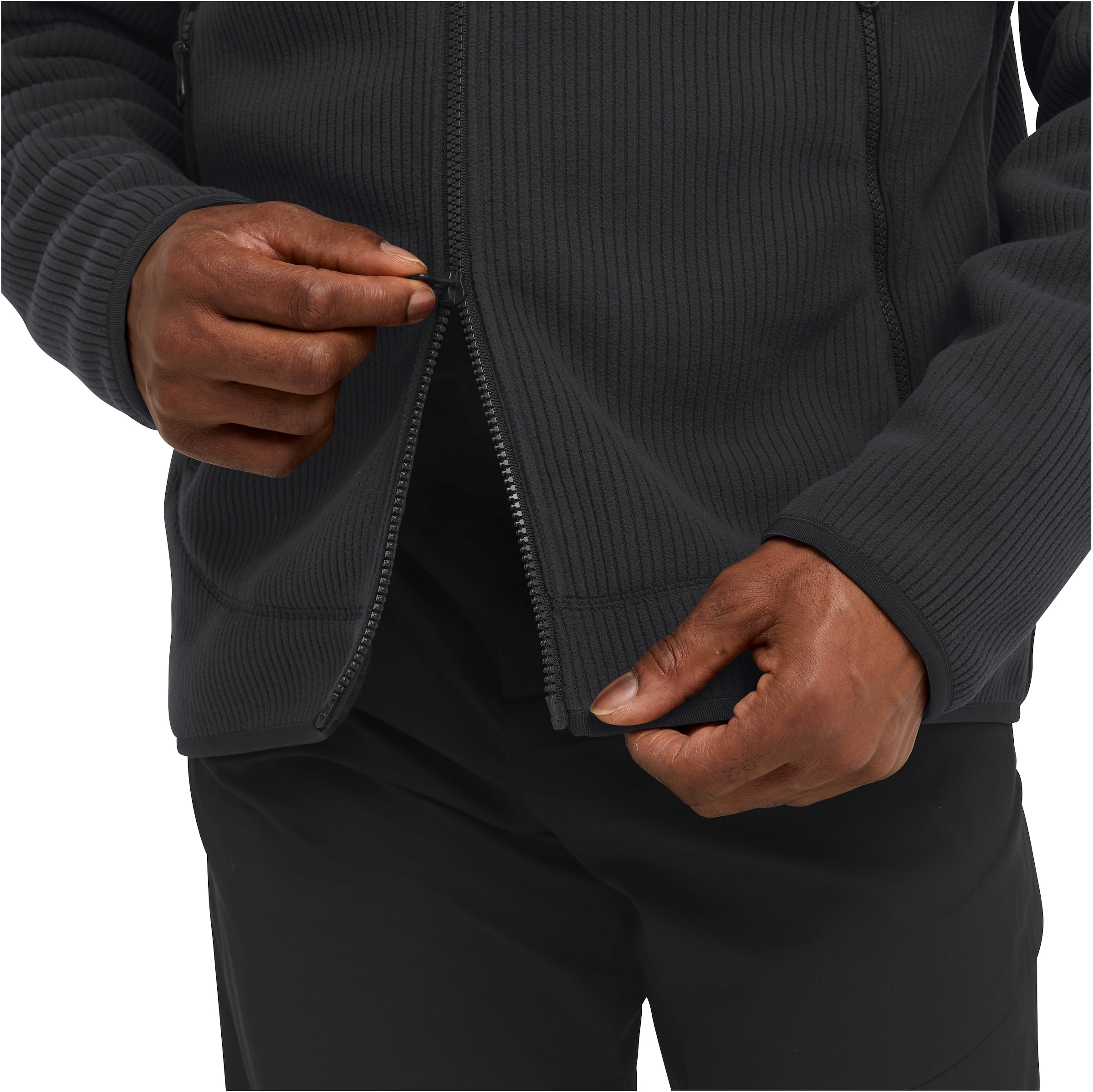 Jack Wolfskin Fleecejacke »LAKE RIDGE HOODED JKT M« mit Kapuze Windabweisend, wärmend, Übergangsjacke