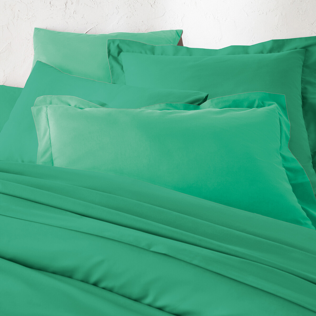 LA REDOUTE INTERIEURS<br>Lençol de algodão liso com elástico, dobrável, 32 cm, Scenario
